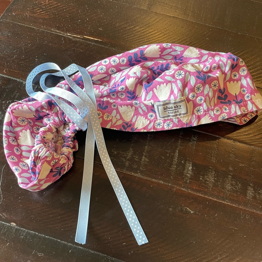 Blue Sky Pony Scrub Hat